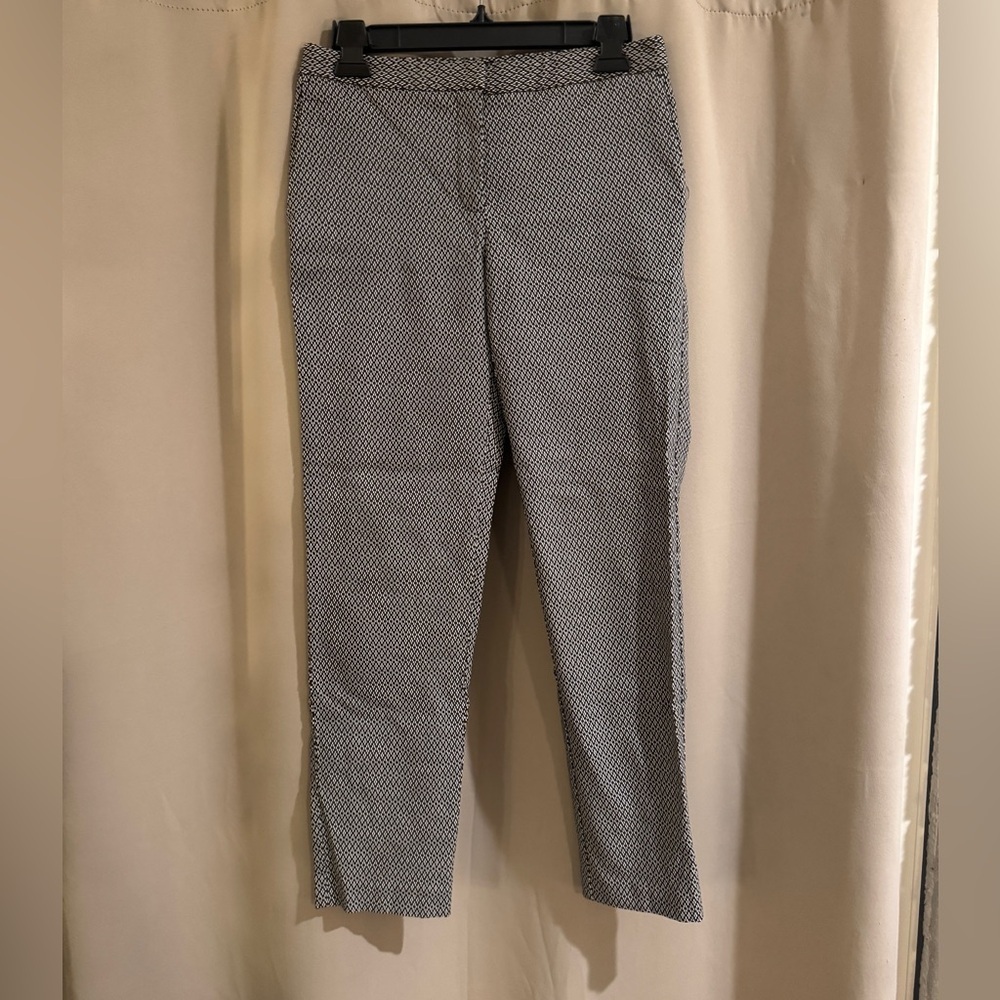 Mario Serrani Black and White Cropped Pants